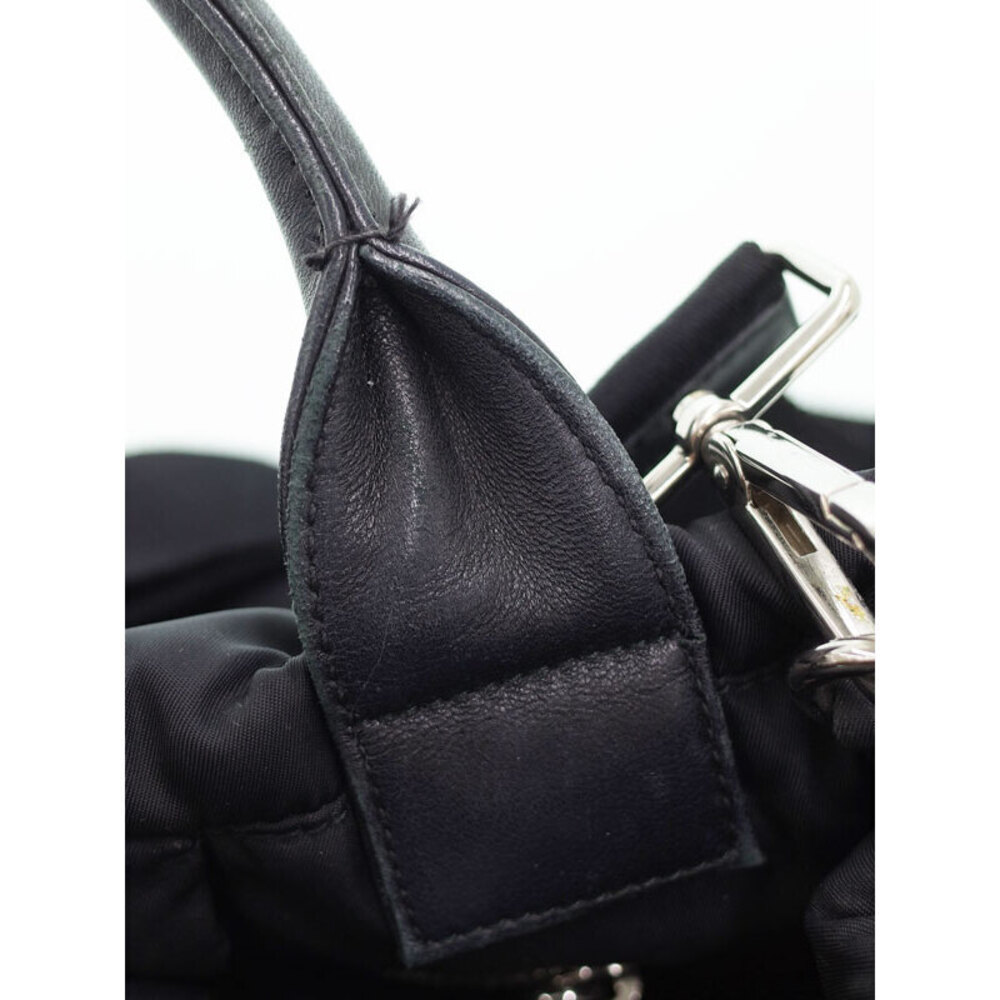 Prada Tessuto Nylon Bomber Tote Shoulder Bag Black - Picture 7 of 9